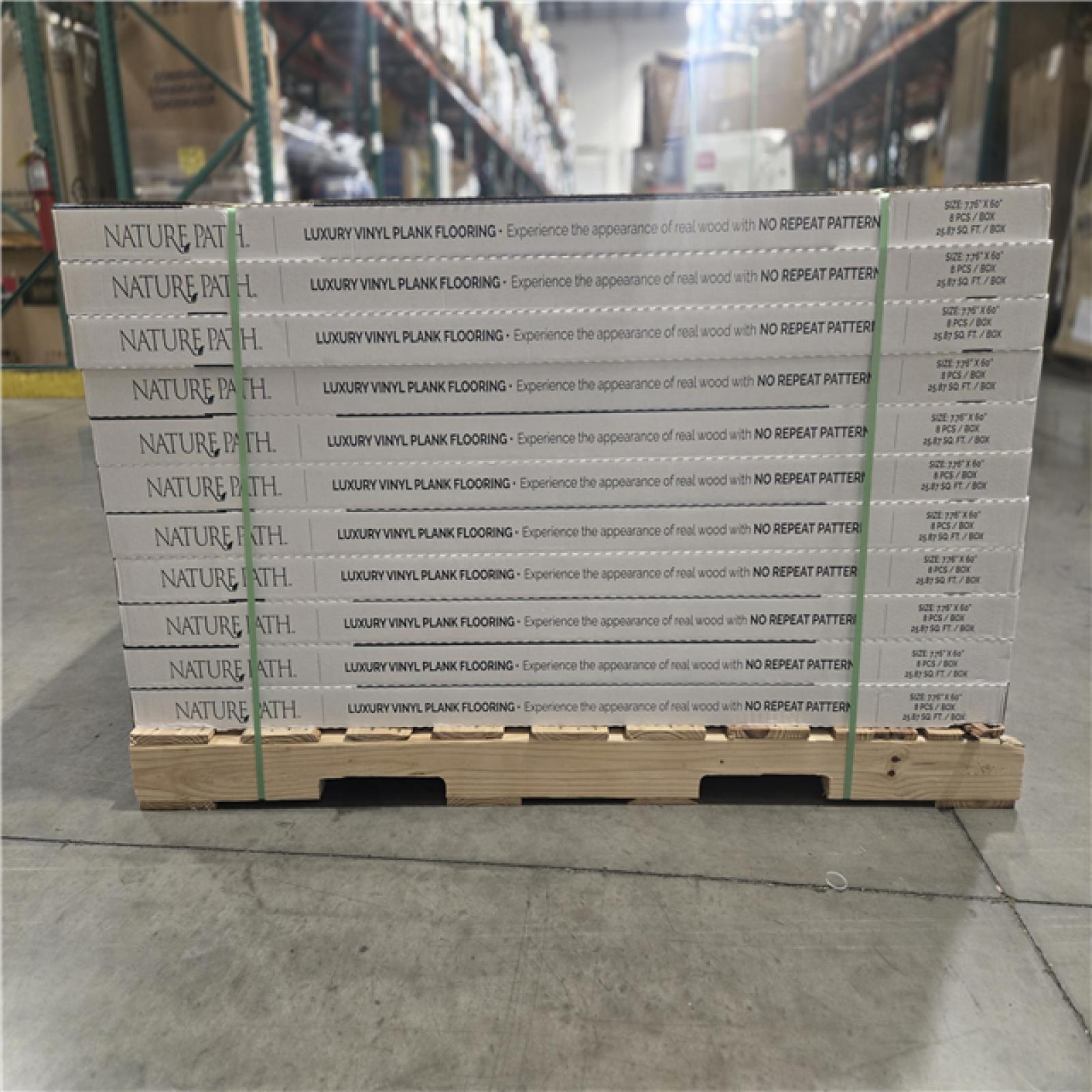 DALLAS LOCATION - NATURE PATH VINYL SHADOW OAK PALLET-(55 CASES)