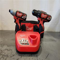 AS-IS- Milwaukee 12V Lithium-Ion Cordless Drill Driver/Impact Driver Combo Kit