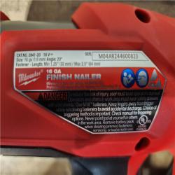 HOUSTON LOCATION - AS-IS (APPEARS LIKE NEW) Milwaukee 2841-20 18V Cordless Gen II 16 Gauge Angled Finish Nailer (Tool Only)