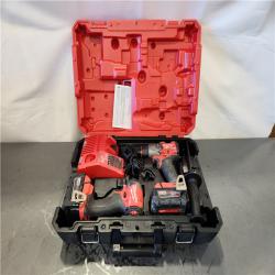 AS-IS- Milwaukee FUEL 18V Lithium-Ion Brushless Cordless Hammer Drill and Impact Driver Combo Kit