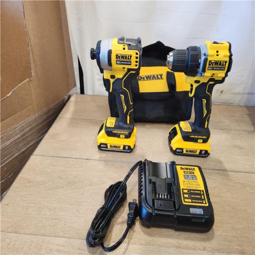 AS-IS- DEWALT ATOMIC 20-Volt MAX Lithium-Ion Cordless (2-Tool) Combo Kit