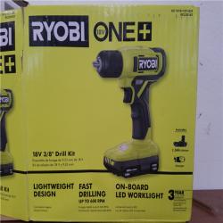 CALIFORNIA AS-IS RYOBI ONE+18V 3/8 DRILL KIT(TOOL ONLY)