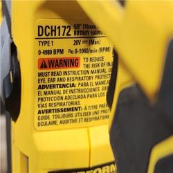 HOUSTON LOCATION - AS-IS Dewalt DCH172B MAX Atomic 20V 5/8 Inch Brushless Cordless SDS Plus Rotary Hammer (Tool Only)