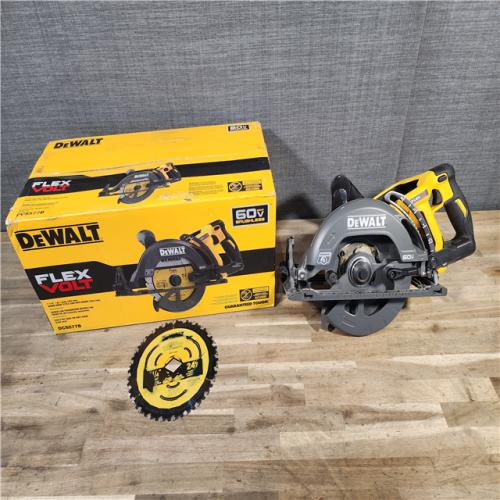 HOUSTON LOCATION - AS-IS DEWALT FLEXVOLT 60V MAX Cordless Brushless 7-1/4 in. Wormdrive Style Circular Saw (Tool Only)