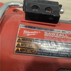 AS-IS Milwaukee M18 Fuel 18V Super Sawzall Reciprocating Saw 2722-20 (Bare Tool)