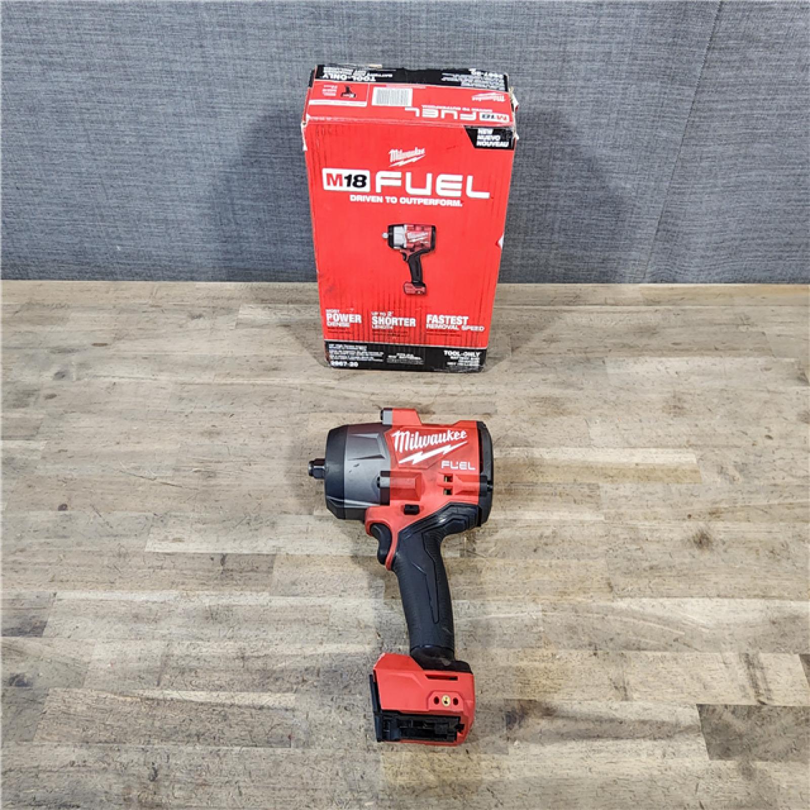 HOUSTON LOCATION - AS-IS Milwaukee M18 FUEL 18V Lithium-Ion Brushless Cordless 1/2 in. Impact Wrench with Friction Ring (Tool-Only)