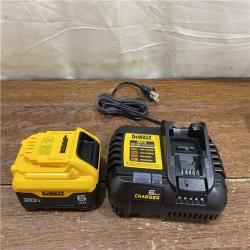 AS-IS Dewalt 20V Lithium-Ion 6.0Ah Battery Pack & Charger Kit, DCB206C