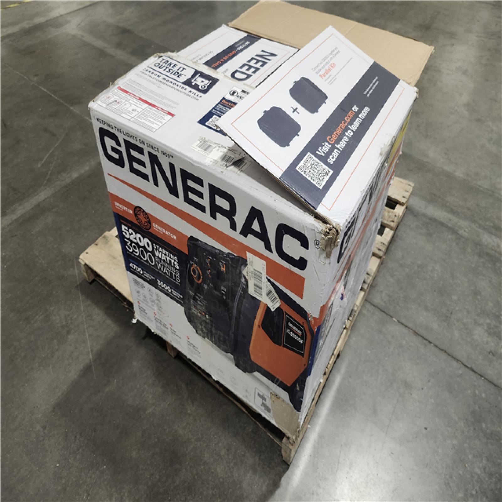 Dallas Location - As-Is Generac 5200 Watt  Inverter Generator G0089470