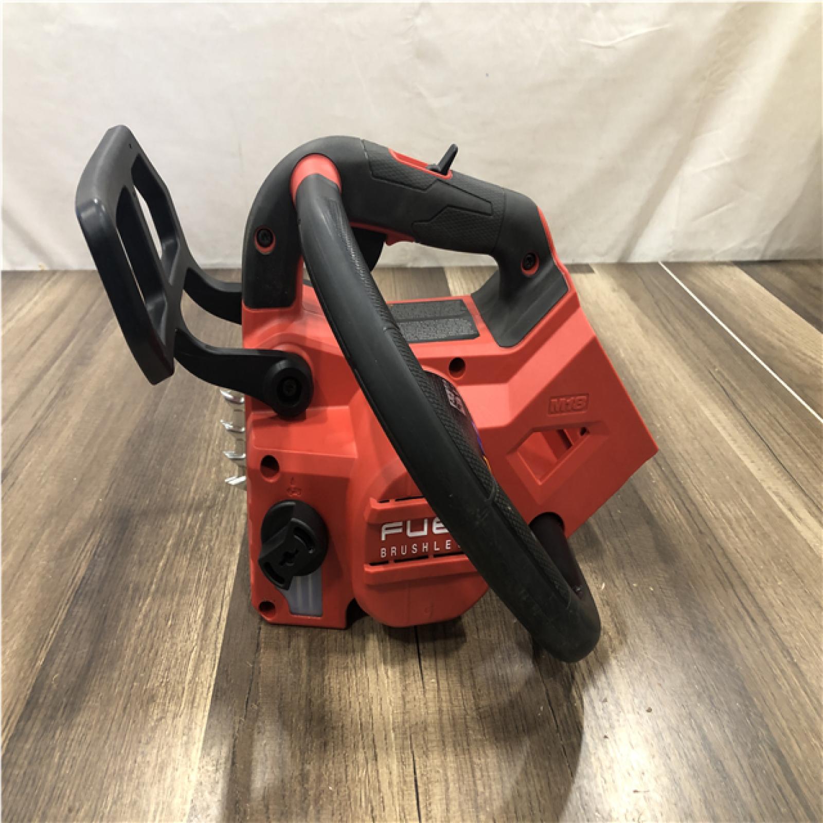 AS-IS Milwaukee FUEL 14 in. 18V Lithium-Ion Brushless Cordless Battery Top Handle Chainsaw (Tool Only)