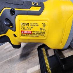 HOUSTON LOCATION - AS-IS DEWALT ATOMIC 20V MAX Cordless Brushless 4-1/2 in. Circular Saw (Tool Only)