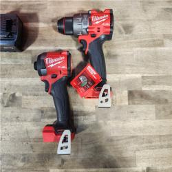 HOUSTON LOCATION - AS-IS (APPEARS LIKE NEW) MILWAUKEE M18 FUEL 18V Lithium-Ion Brushless Cordless Hammer Drill and Impact Driver Combo Kit (2-Tool) with 2 Batteries