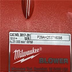 AS-IS Milwaukee FUEL 120 MPH 500 CFM 18V Brushless Cordless Battery Powered Leaf Blower Kit