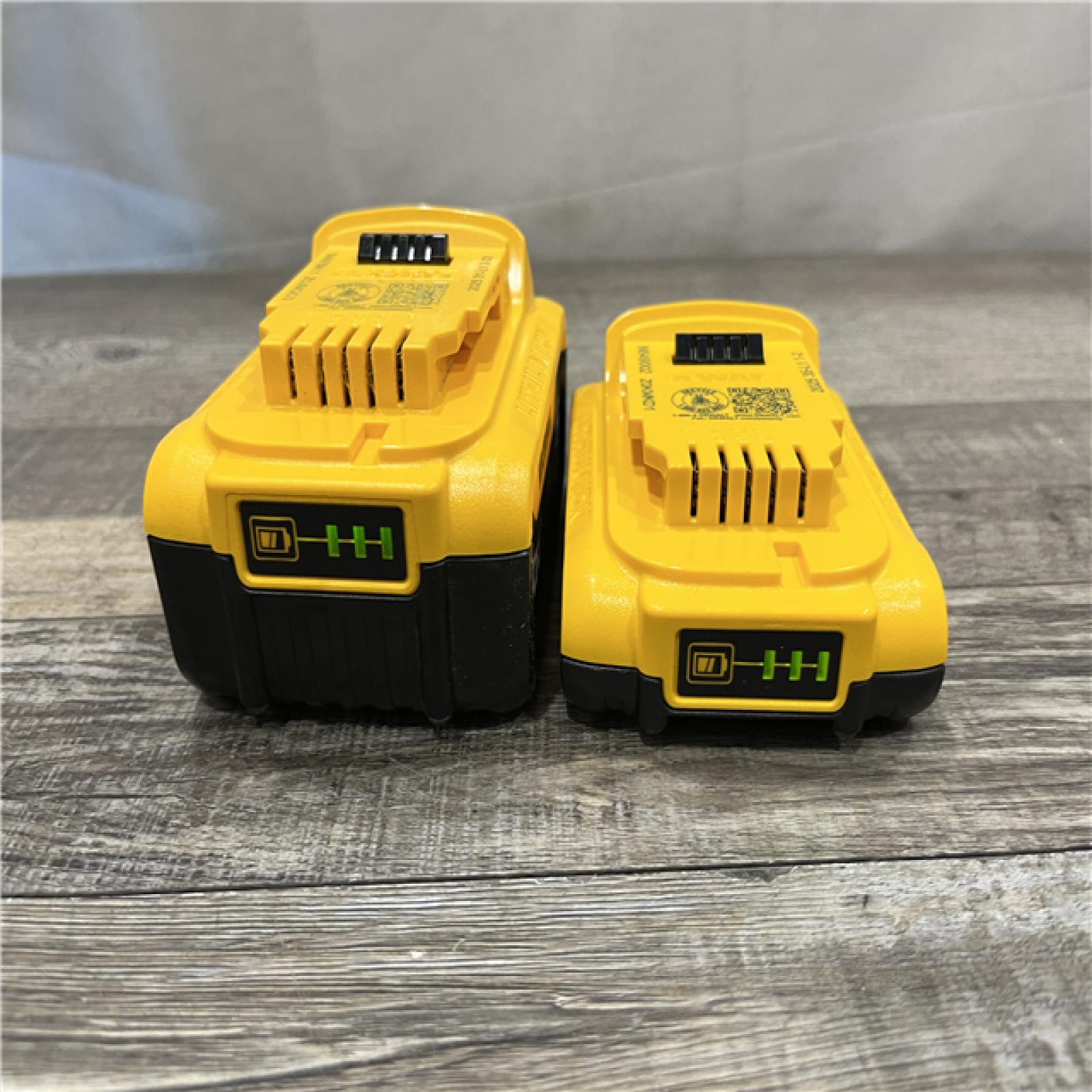 AS-IS DEWALT 20V MAX Lithium-Ion Battery Kit with 5.0Ah and 2.0Ah Battery and Charger
