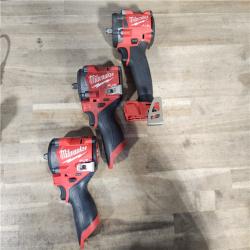 HOUSTON LOCATION - AS-IS MILWAUKEE 3 TOOL COMBO KIT W/ (2) BATTERY & CHARGER