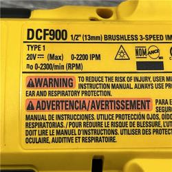 AS-IS DEWALT 20V MAX Lithium-Ion Cordless 1/2 in. Impact Wrench Kit