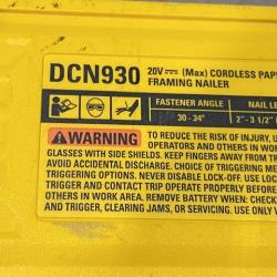 AS-IS DEWALT 20V 30 Degree Cordless Framing Nailer (Tool-Only)