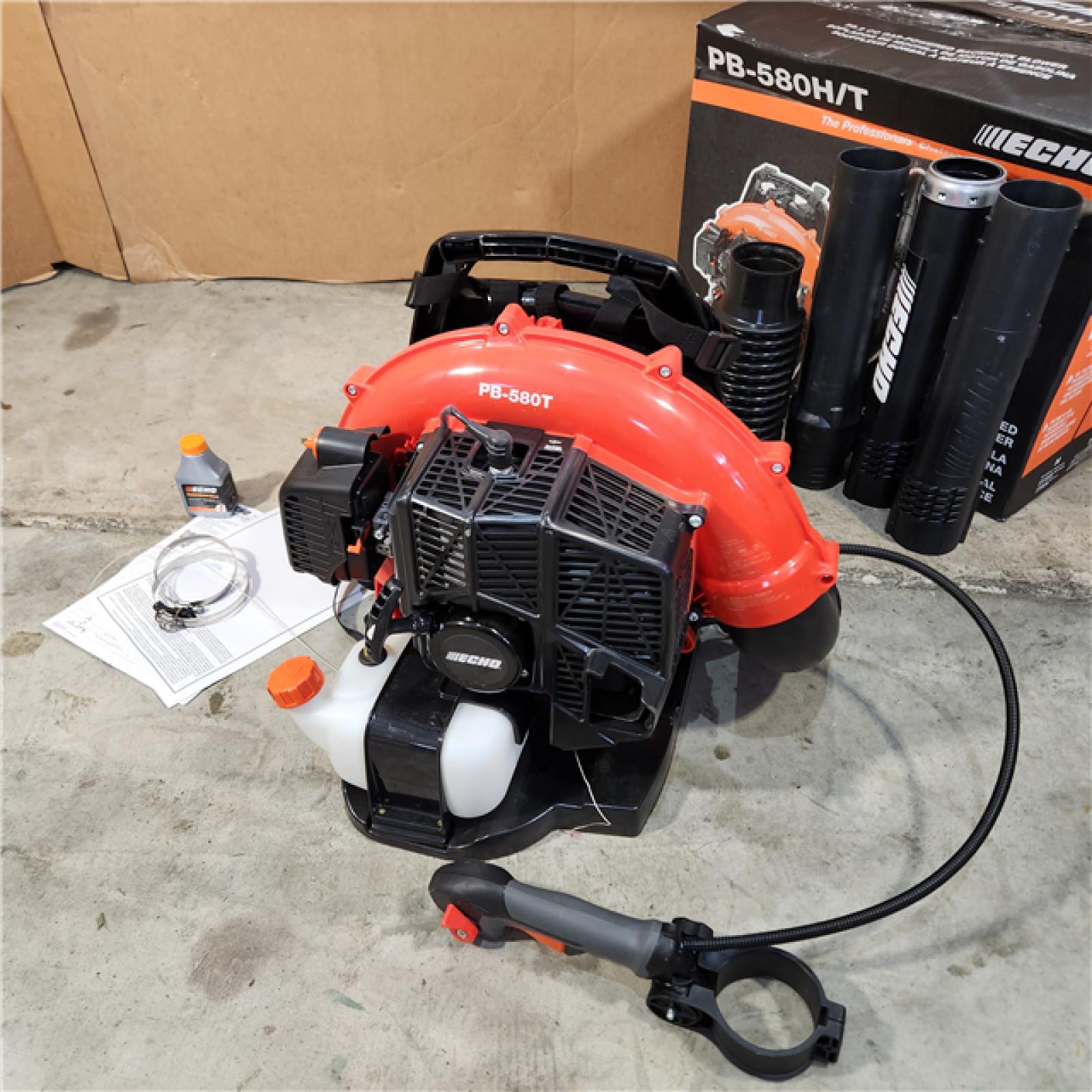 Houston location- AS-IS ECHO 216 MPH 517 CFM 58.2cc Gas 2-Stroke Backpack Leaf Blower with Tube Throttle(GOOD CONDITION)