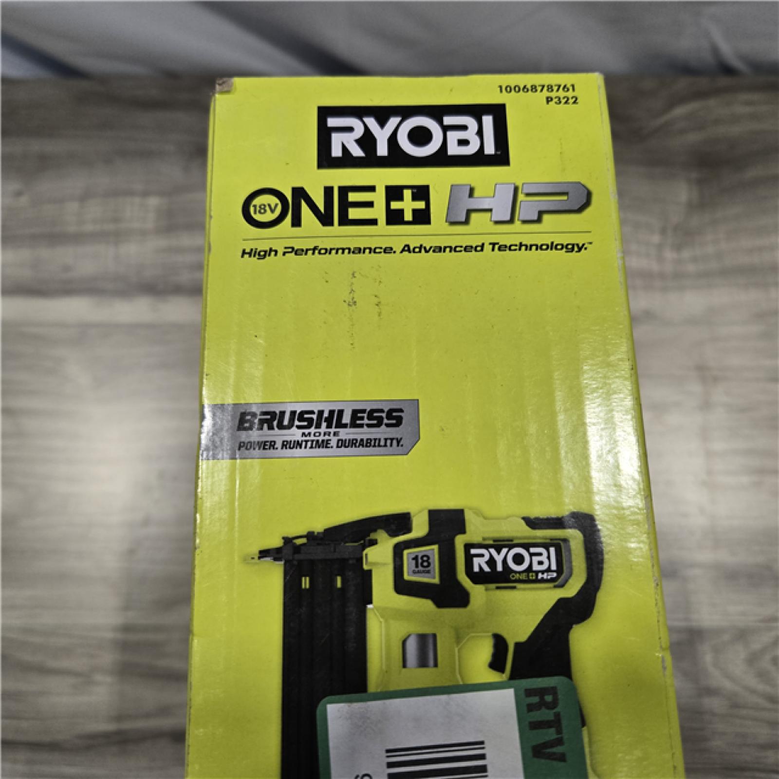 NEW! - RYOBI ONE+ HP 18V 18-Gauge Cordless Brad Nailer (Tool Only)