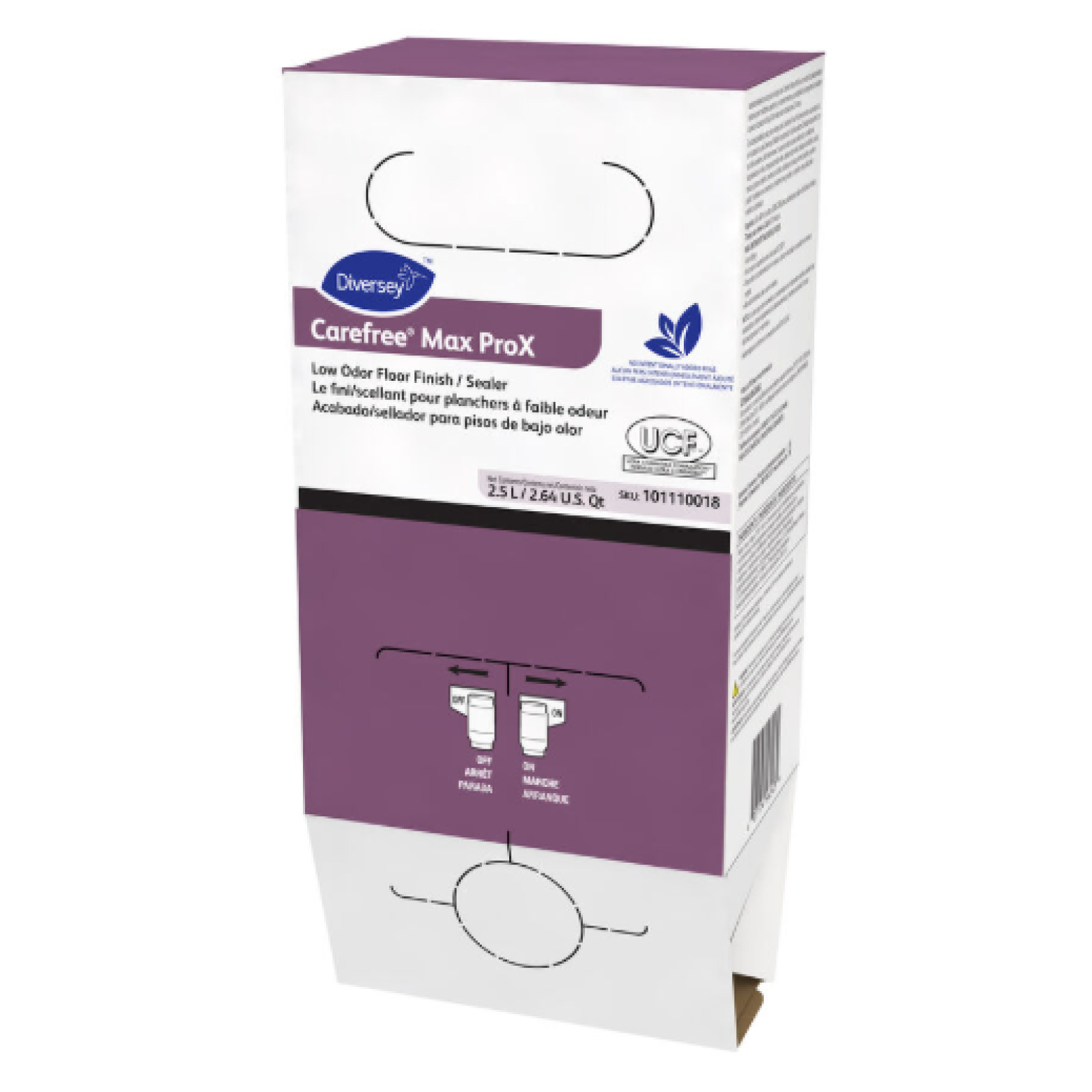 DALLAS LOCATION- NEW Diversey Carefree Max Prox Low Odor Floor Finish Sealer  6 PER BOX (48 BOXES)