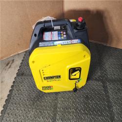 HOUSTON LOCATION - AS-IS CHAMPION 2500/1850-Watt Recoil Start Gasoline/Propane Powered Dual Fuel Inverter Generator with Quiet Technology and CO Shield