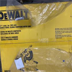 NEW- DEWALT 15 Amp Corded 12 in. Double Bevel Sliding Compound Miter Saw