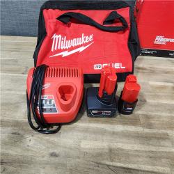 HOUSTON LOCATION - AS-IS Milwaukee 3497-22 12V Brushless Hammer Drill and Impact Driver Combo Kit