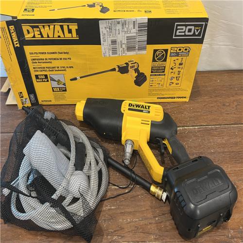 AS-IS Dewalt 20V 550 PSI  1 GPM Cordless Power Cleaner W/ 4 Nozzles Tool-Only DCPW550B