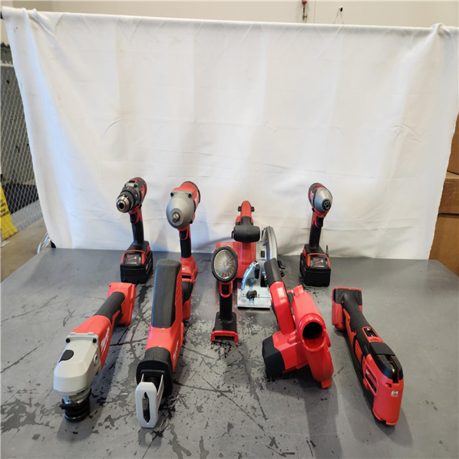 AS-IS- Milwaukee 18-Volt Lithium-Ion Cordless (9-Tool) Combo Kit