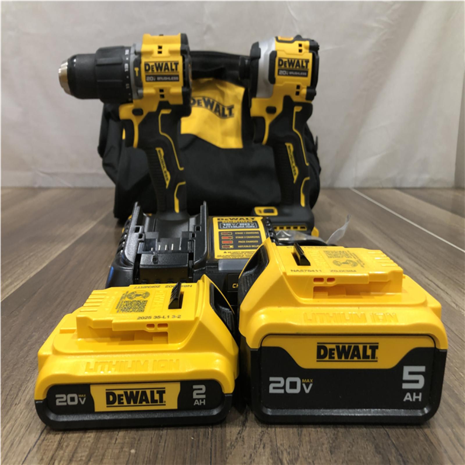 AS-IS DEWALT ATOMIC 20V MAX Lithium-Ion Cordless 2-Tool Combo Kit