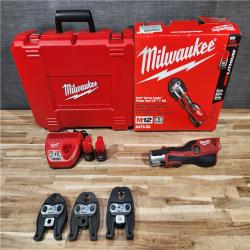 HOUSTON LOCATION - AS-IS Milwaukee M12 12-Volt Lithium-Ion Force Logic Cordless Press Tool Kit