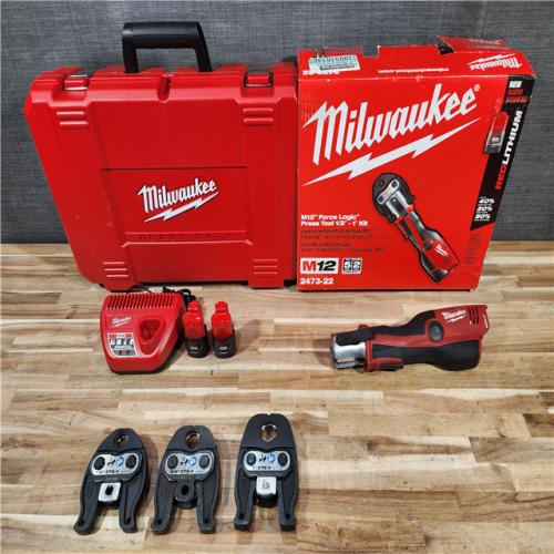 HOUSTON LOCATION - AS-IS Milwaukee M12 12-Volt Lithium-Ion Force Logic Cordless Press Tool Kit