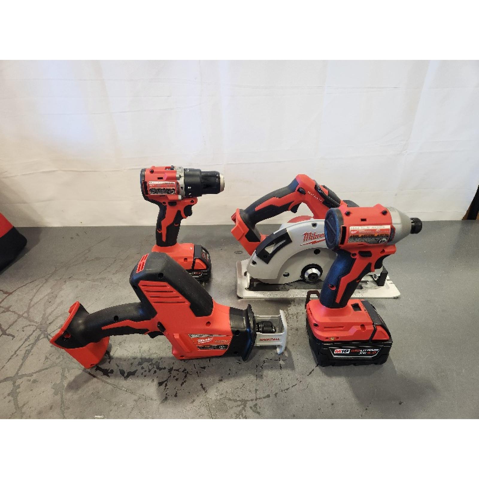 AS-IS- Milwaukee M18 4-Tool Combo Kit