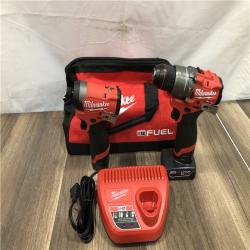AS-IS Milwaukee FUEL 12-Volt Lithium-Ion Brushless Cordless Hammer Drill and Impact Driver Combo Kit