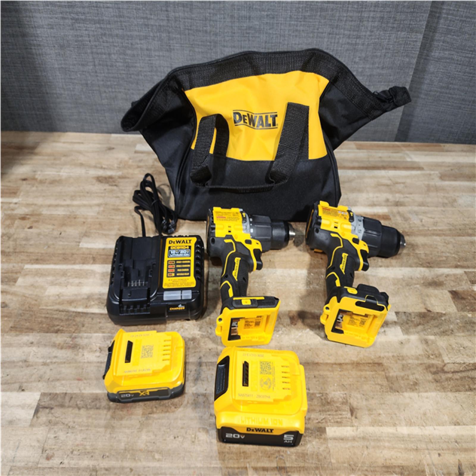 Houston Location AS-IS DeWalt XR Drill and Brushless Drill and Batteries QTY/2 with Charger