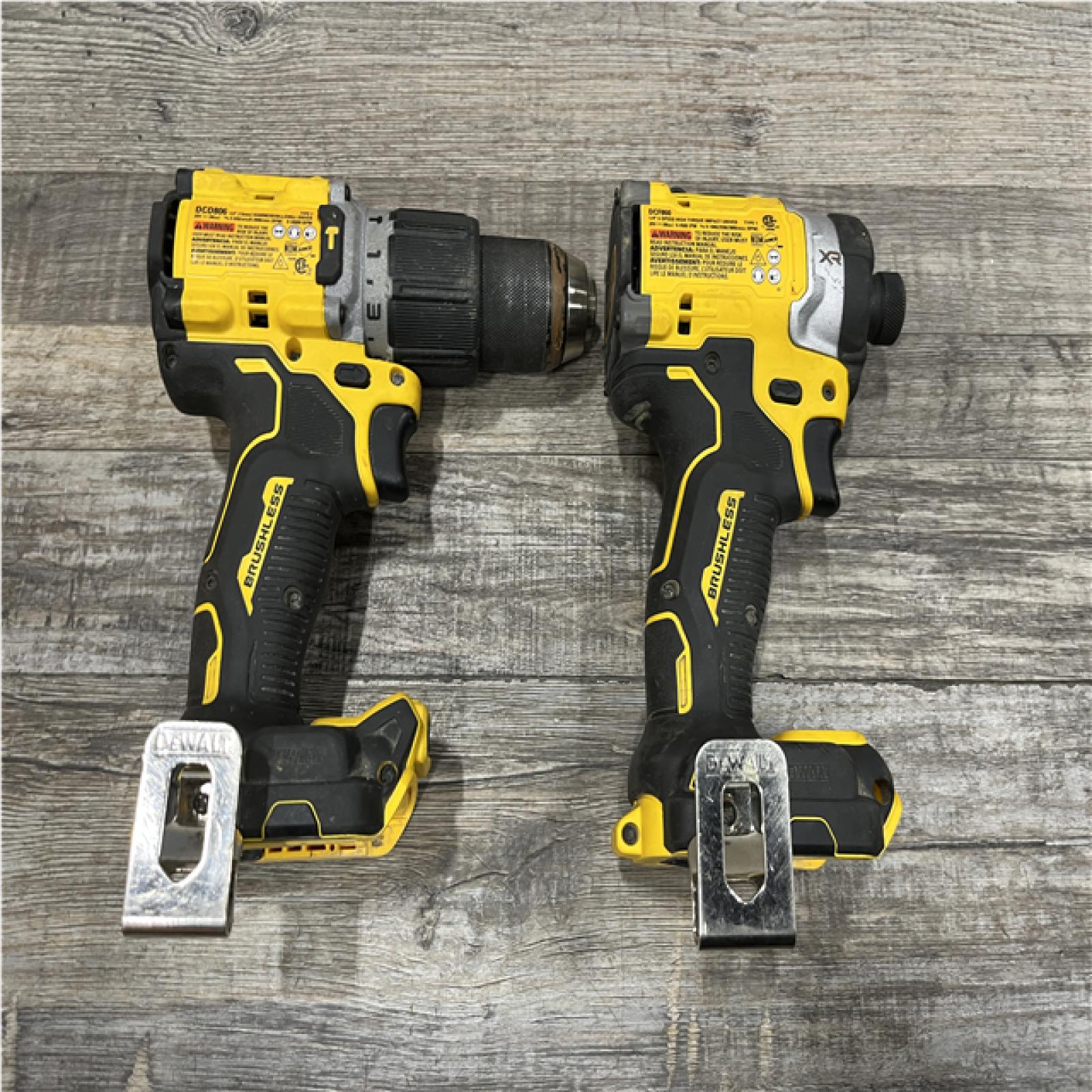 AS-IS DEWALT 20V XR Lithium-Ion Cordless 2-Tool Combo Kit