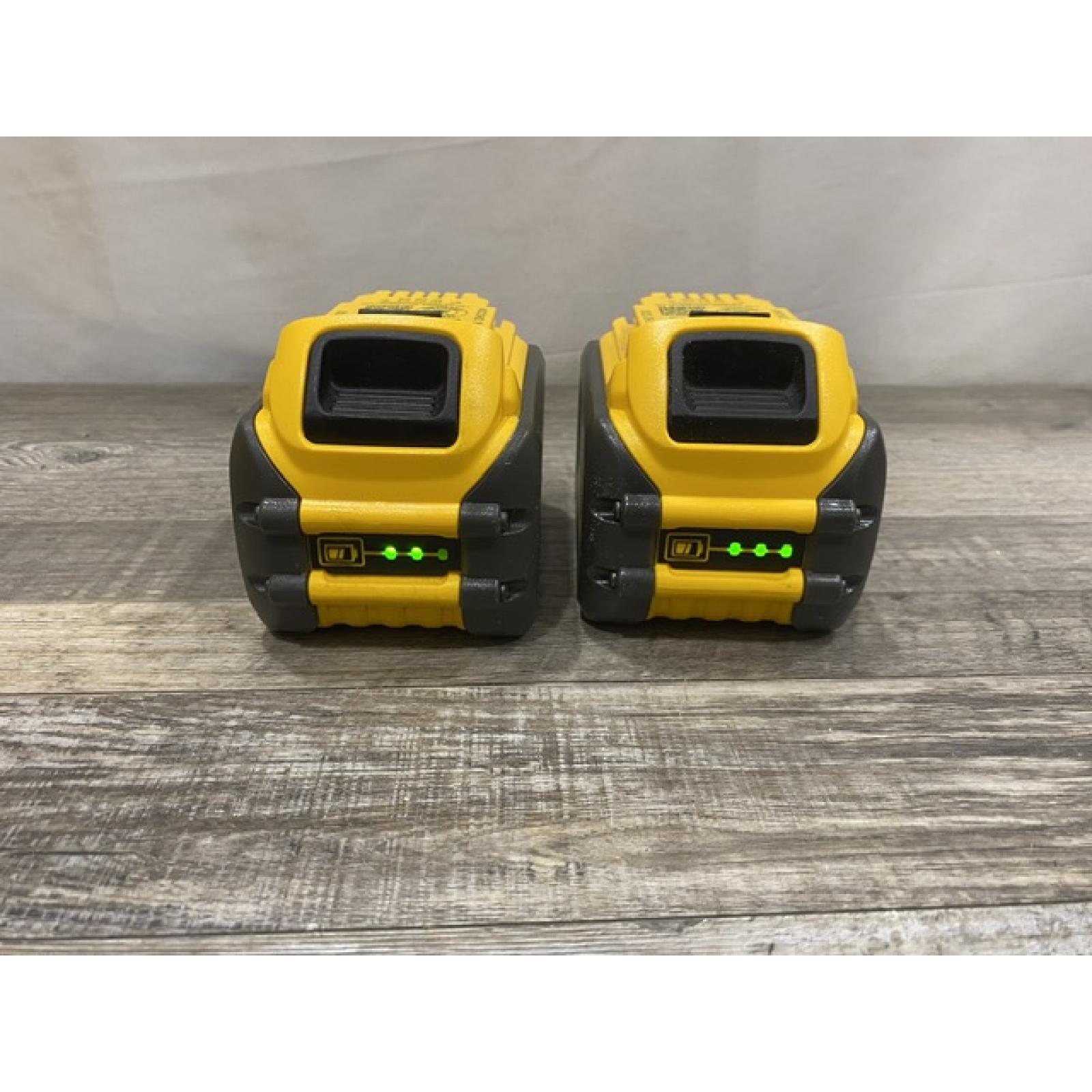 AS-IS DEWALT FLEXVOLT 20V/60V MAX Lithium-Ion 6.0Ah Battery Pack (2 Pack)