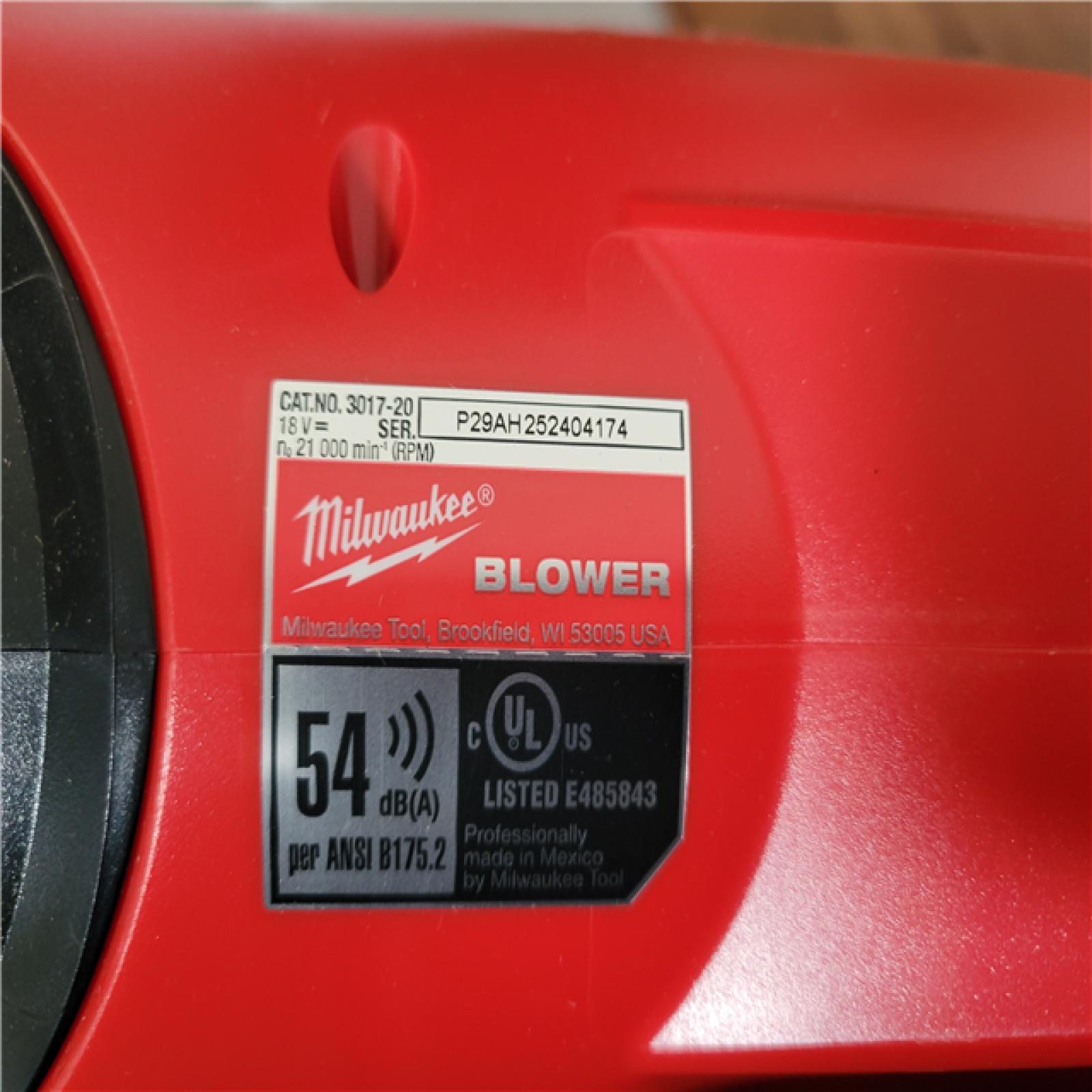 California NEW Milwaukee Blower (Tool Only)