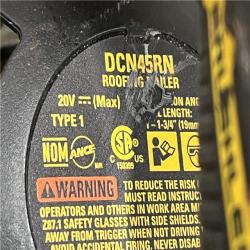 AS-IS DEWALT 20V MAX 15-Degree Electric Cordless Roofing Nailer (Tool Only)