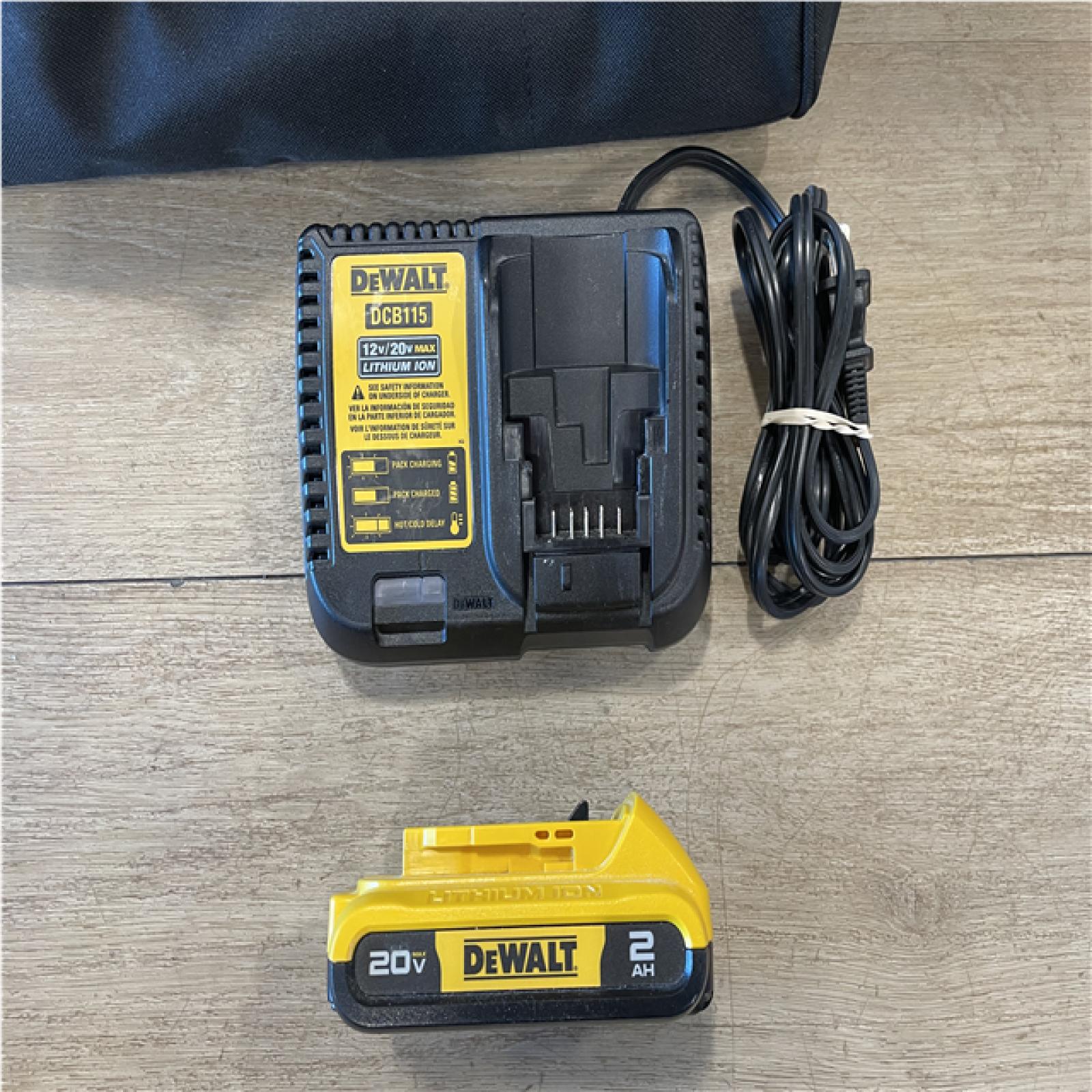 AS-IS DEWALT 20-Volt Max 16-Gauge Cordless Angled Finish Nailer Kit