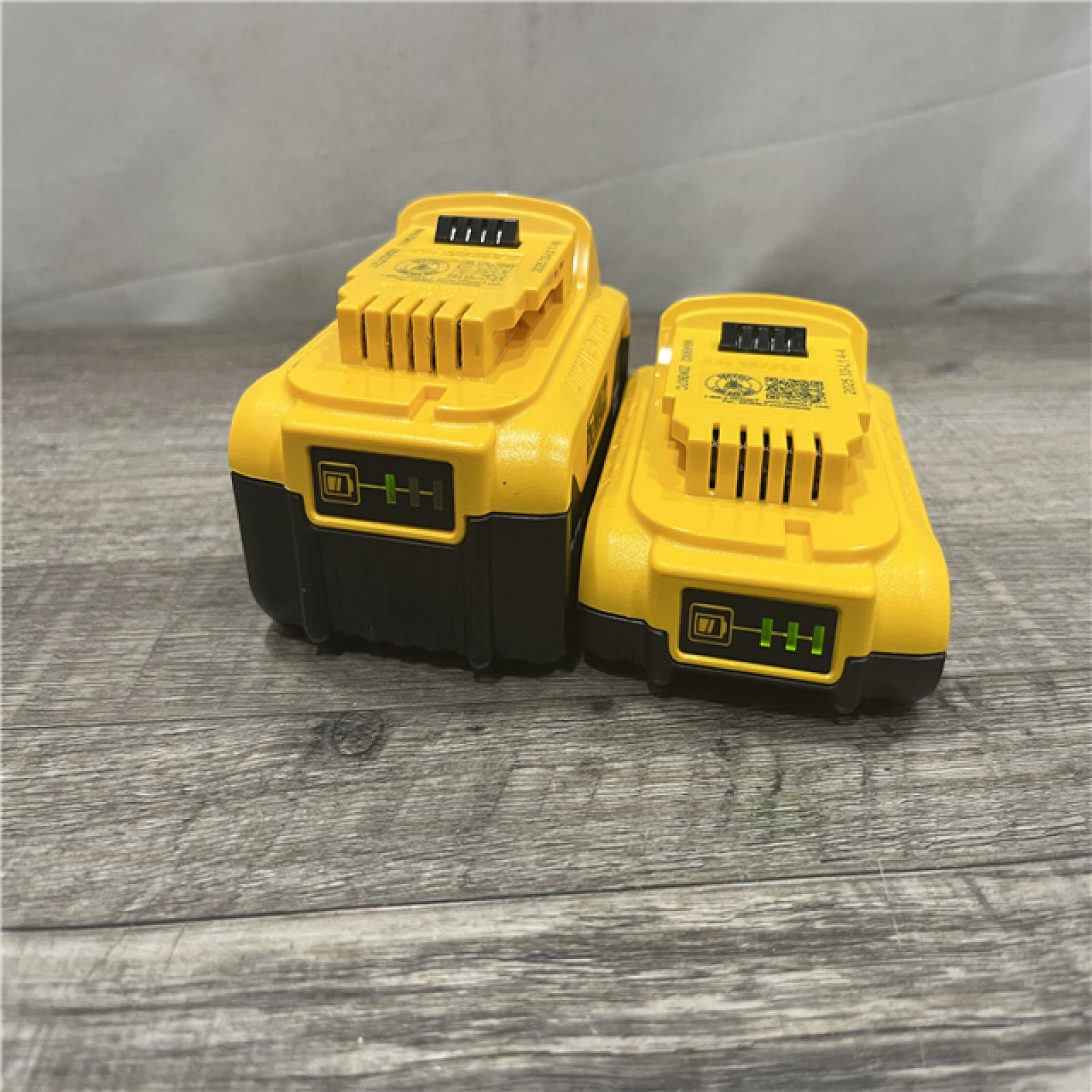 AS-IS DEWALT 20V MAX Lithium-Ion Battery Kit with 5.0Ah and 2.0Ah Battery and Charger