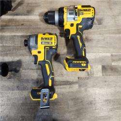HOUSTON LOCATION - AS-IS DEWALT 20V MAX Cordless Brushless Hammer Drill/Driver 2 Tool Combo Kit with FLEXVOLT ADVANTAGE