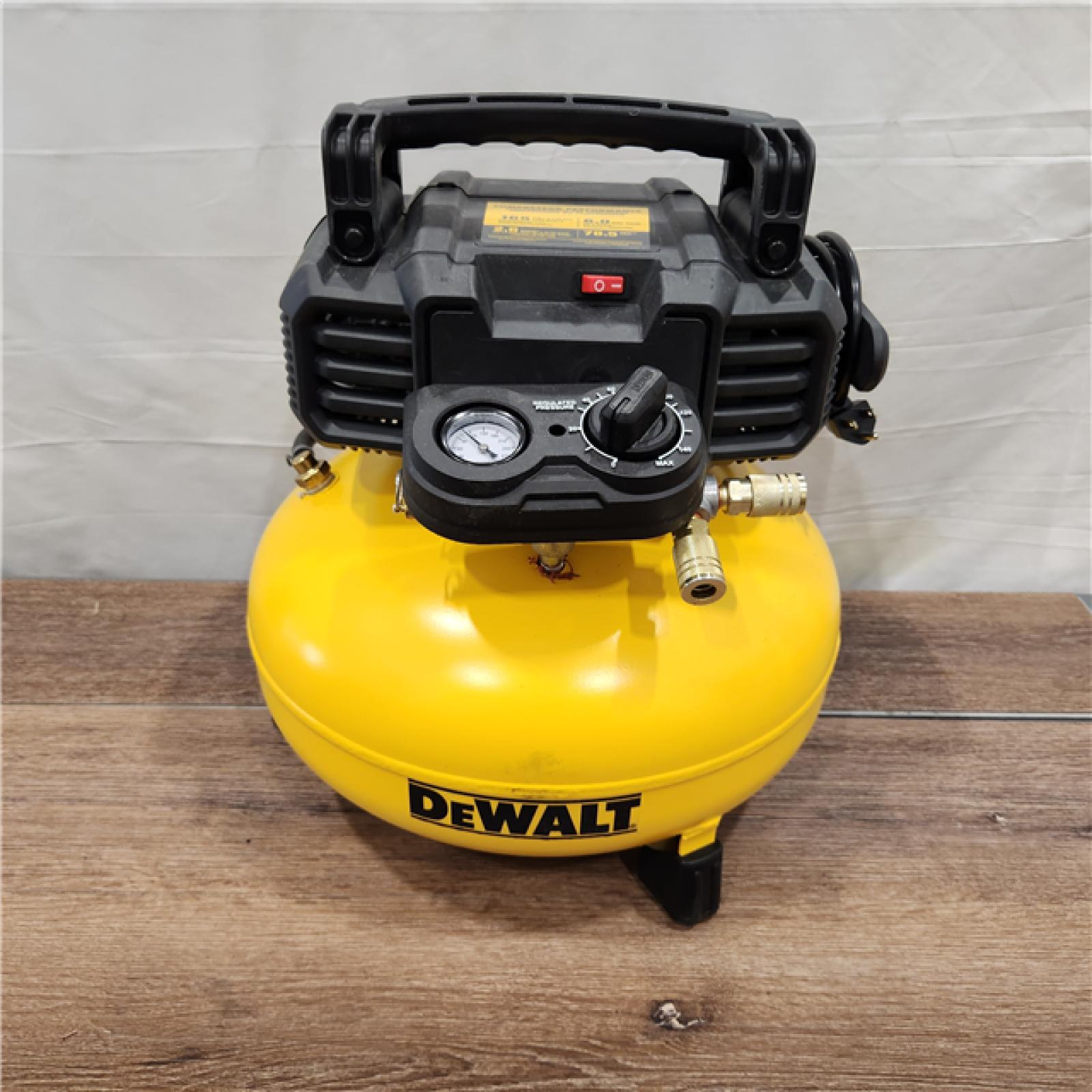 AS-IS DEWALT 6 Gal. Heavy-Duty Pancake Electric Air Compressor and 18-Gauge Brad Nailer Combo Kit