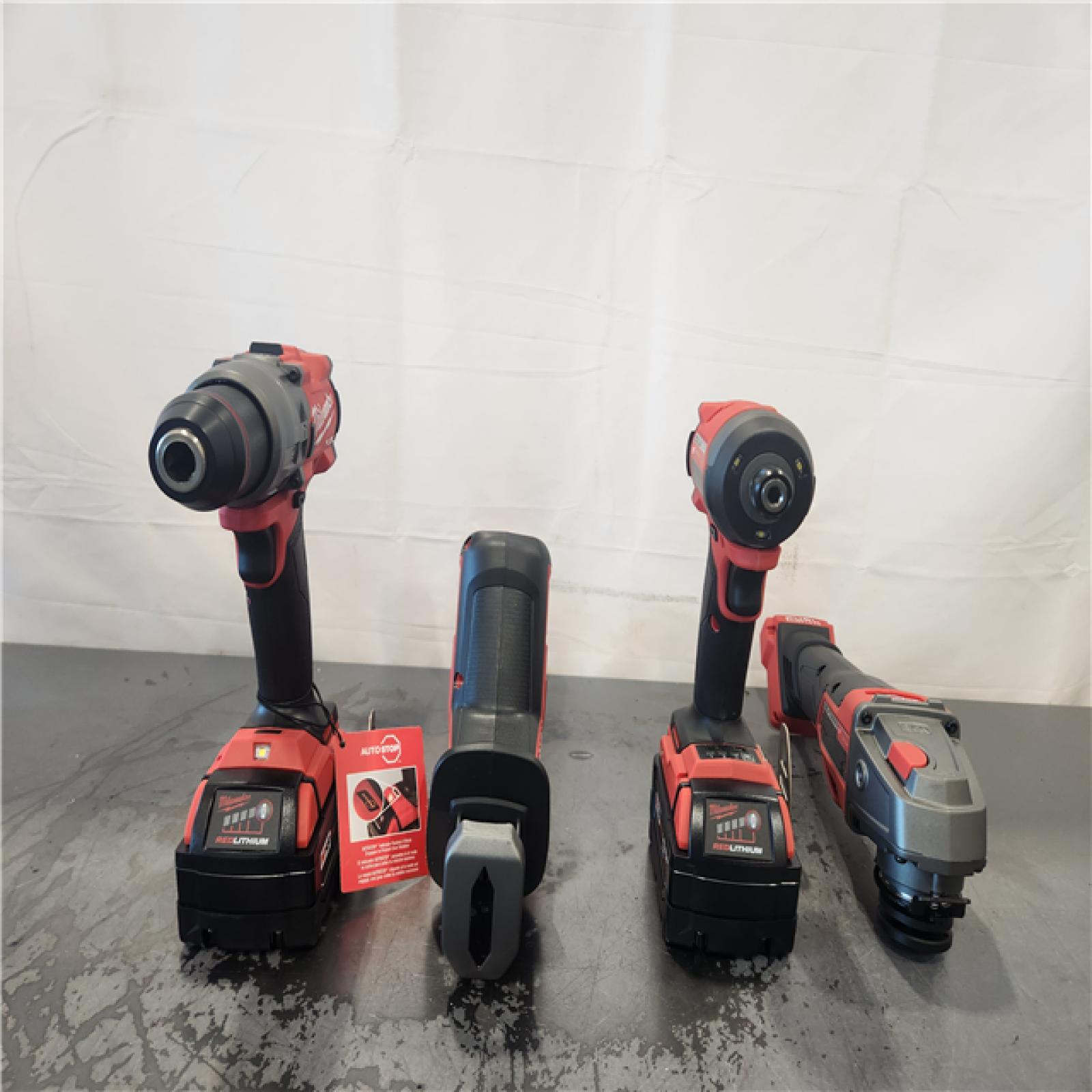AS-IS- Milwaukee FUEL18-Volt Lithium-Ion Cordless (4-Tool) Combo Kit
