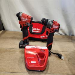 AS-IS- Milwaukee 12V Brushless Hammer Drill and Impact Driver Combo Kit