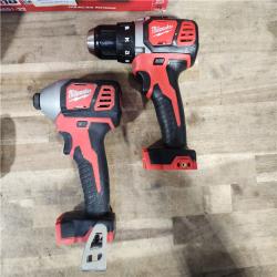 HOUSTON LOCATION - AS-IS Milwaukee 18V Cordless Brushed 2-Tool Drill/Driver and Impact Driver Kit