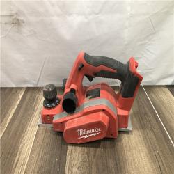 AS-IS Milwaukee M18 18V Lithium-Ion Cordless 3-1/4 in. Planer (Tool-Only)
