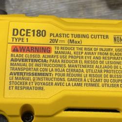 AS-IS DEWALT 20V MAX Cordless Plastic Tubing Cutter (Tool Only)
