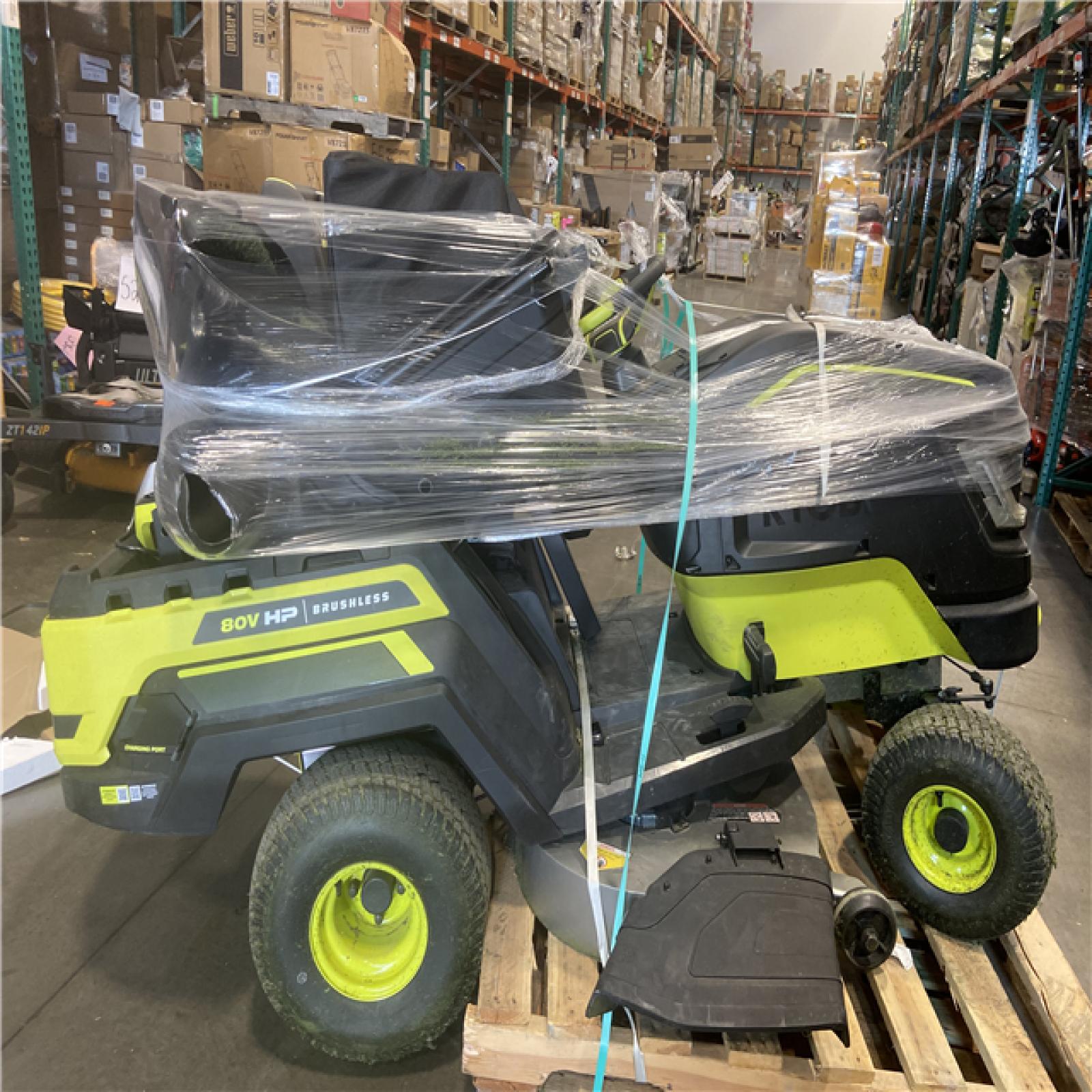 DALLAS LOCATION - RYOBI 80V HP 42? Riding Lawn Tractor