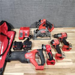 HOUSTON LOCATION - AS-IS Milwaukee FUEL 18V Lithium-Ion Brushless Cordless (5-Tool) Combo Kit