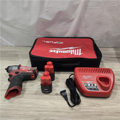 AS-IS Milwaukee M12 FUEL Cordless 3/8 in. Impact Wrench Kit